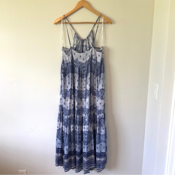 Revolve Somedays Lovin Open Eyes Tiered Maxi Dress Size Large NWOT - Picture 12 of 16